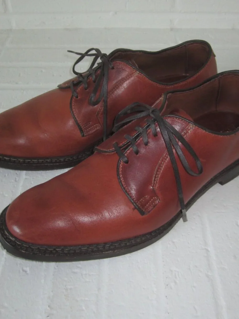 ALLEN EDMONDS THE BADLANDS Brown Leather Derby Shoes 8091 Men’s 9 D